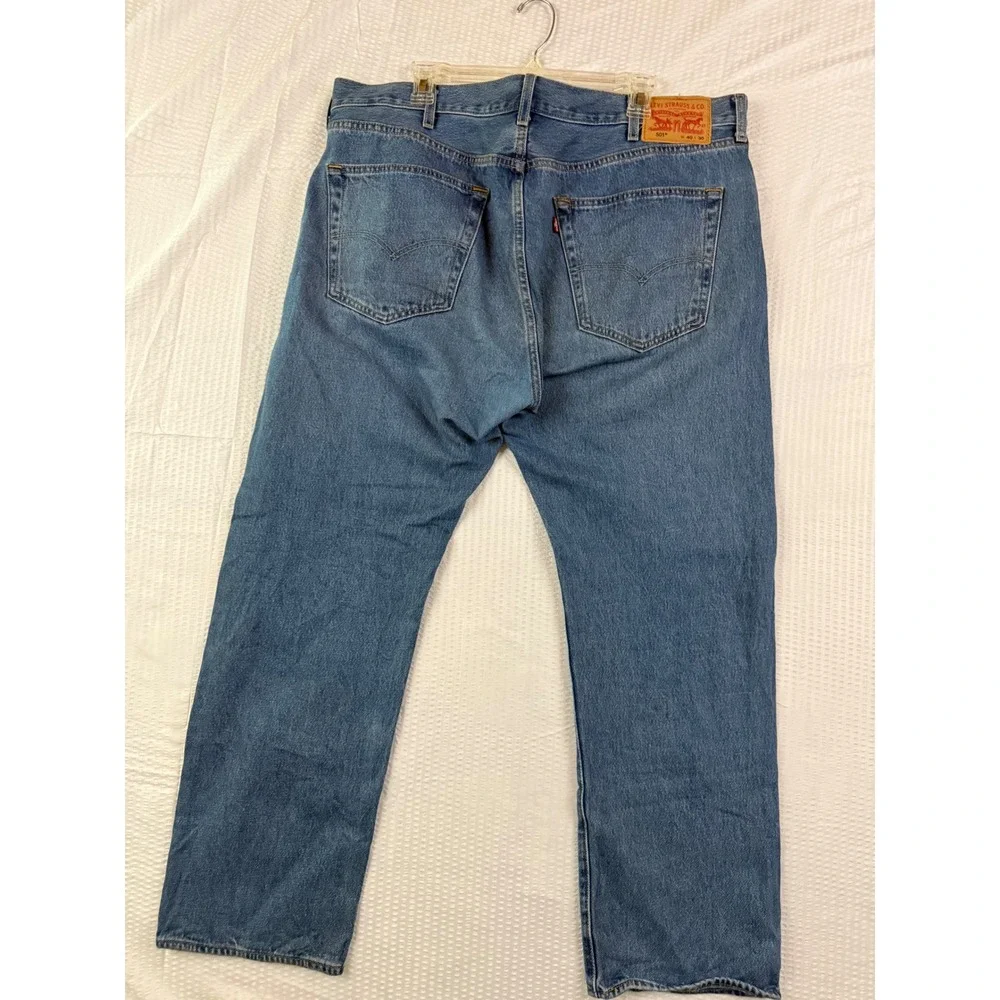 2 pairs Levi  501 Original Mens Blue Medium Wash Straight Leg Denim Jeans 40x30